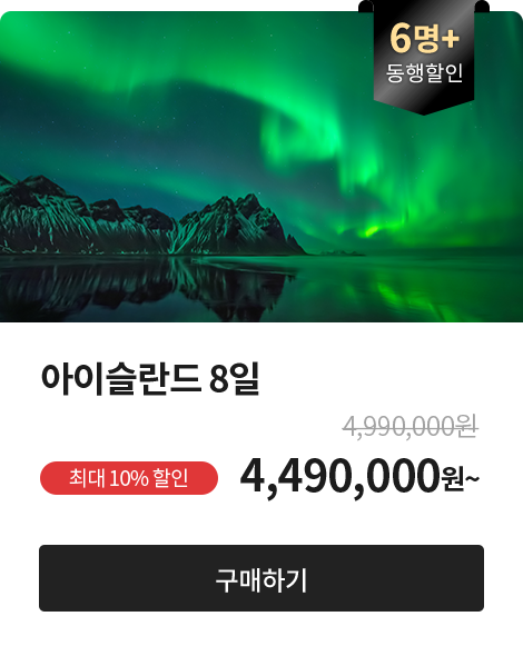 동행 6명+, 아이슬란드 8일